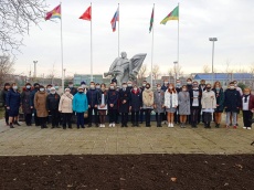 Митинг, посвященный 78-годовщине освобождения Динского района от немецко-фашистских захватчиков