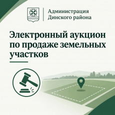 В Динском районе выставили на аукцион 12 земельных участков