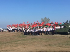 На территории музея воинской славы под открытым небом «Военная горка» в городе Темрюк прошли масштабные праздничные мероприятия