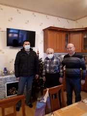 Поздравили ветеранов в наступающим 2021 новом годом