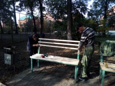 Ремонт лавочек