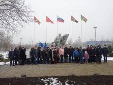 Сегодня у Обелиска землякам, павшим в годы Великой Отечественной войны состоялась Всероссийская акция «Защитим память героев»