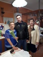 Поздравили ветеранов